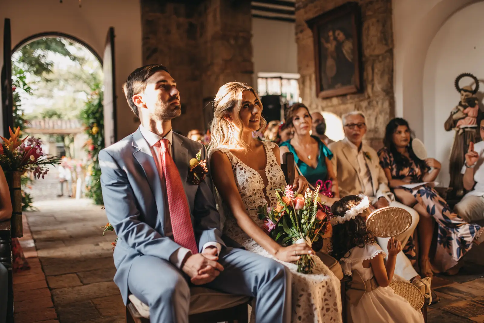 Momentos de la boda en la hacienda